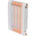 Радиатор БР1-500 (4 секции), 740 Вт